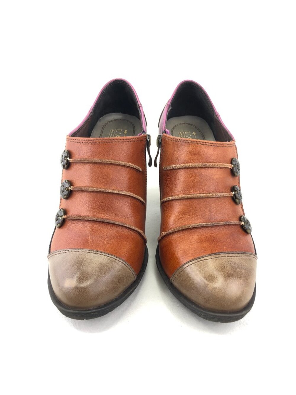 L'Artiste by Spring Step Blueberry Colorblock Ankle Boots EUR 39 - Picture 4 of 13